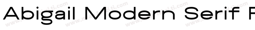 Abigail Modern Serif Font Demo字体转换